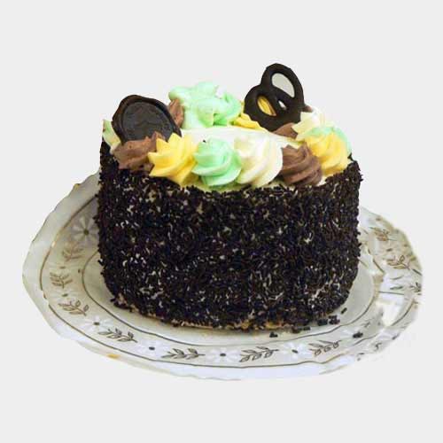 Floral Chocolate Mocha Cake